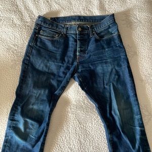 Men’s straight leg J Crew jeans